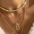 18K Gold Plated Choker Necklace