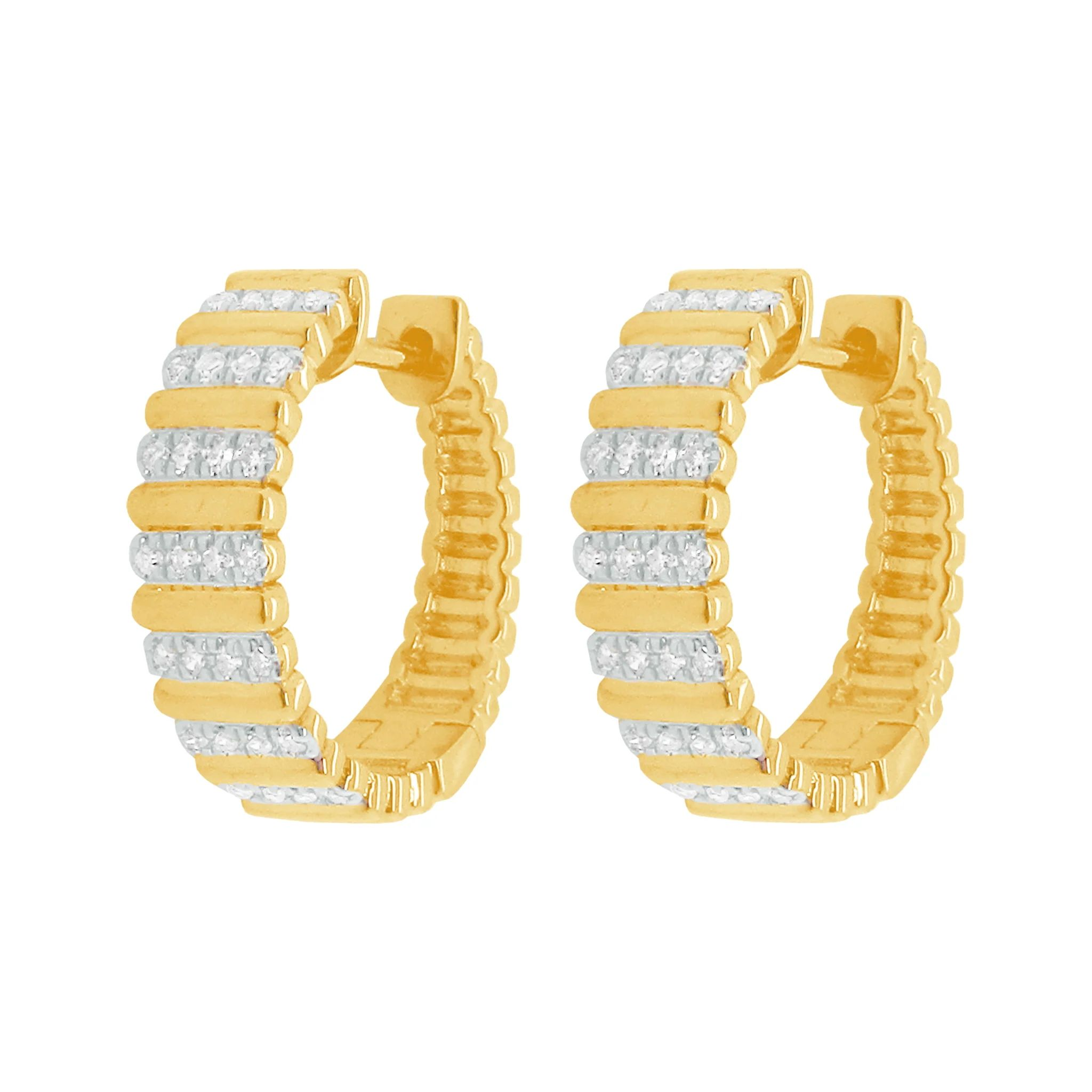 Gold Plated Luxury Cubic Zirconia Earring