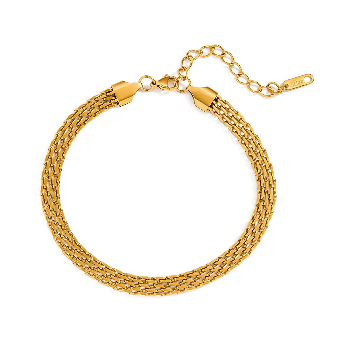18K Gold Plated and Stainless Steel Classic Wings Design