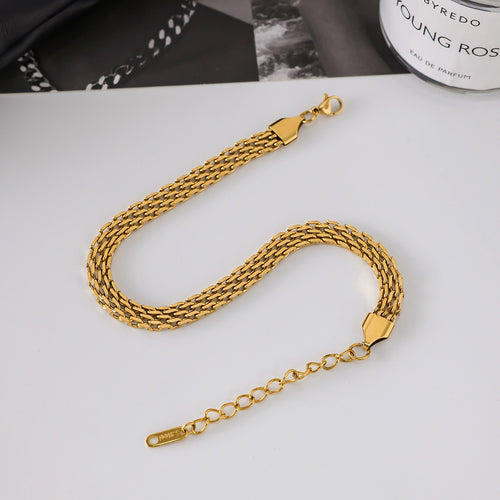 18K Gold Plated and Stainless Steel Classic Wings Design
