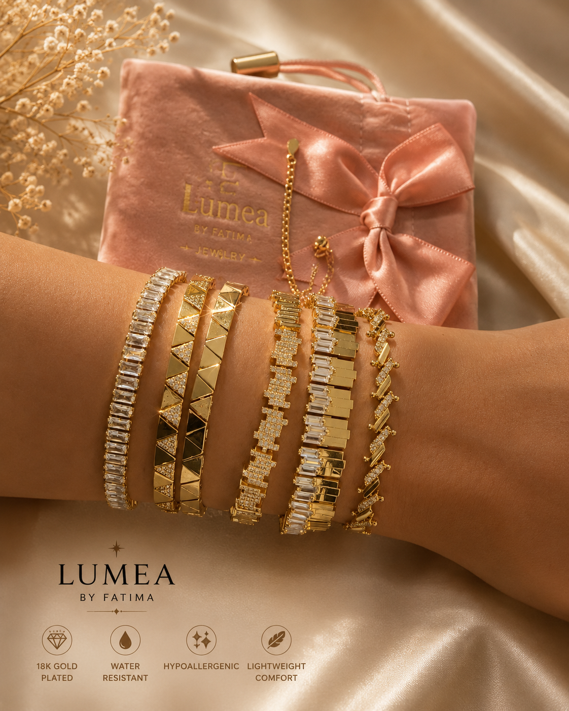 Cubic Zirconia Chain Bracelet