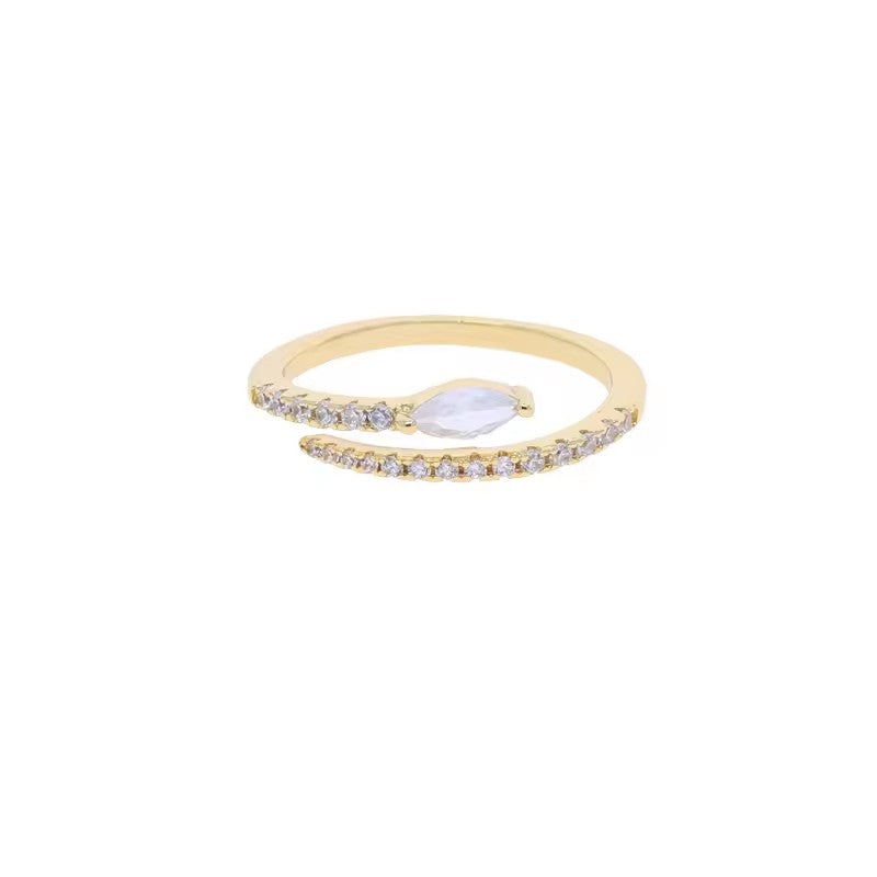 18K Gold Plated Zircon Luxury Ring