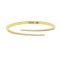 18K Gold Plated Zirconia Bangle Bracelet