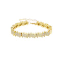 18K Gold Plated Bracelet with Zirconia