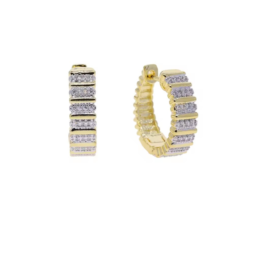 Gold Plated Luxury Cubic Zirconia Earring