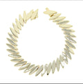 18K Gold Plated Cool Punk Styles High Polished Horse Eye Bracelet  Fashion Jewelry